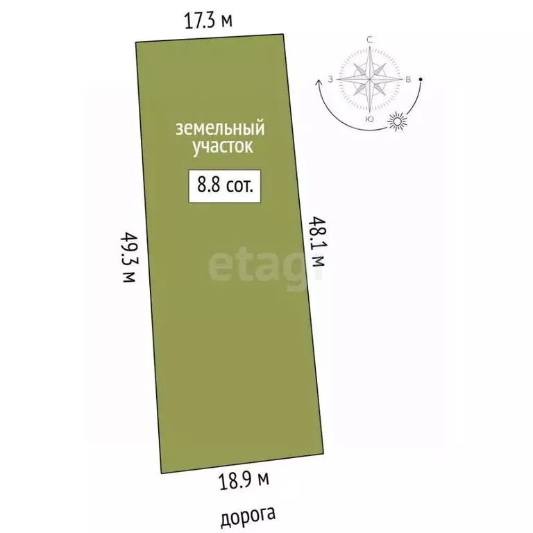 Участок в Тюменская область, Тюменский муниципальный округ, д. ... - Фото 2