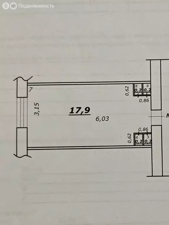 1к в -комнатной квартире ( м) - Фото 1