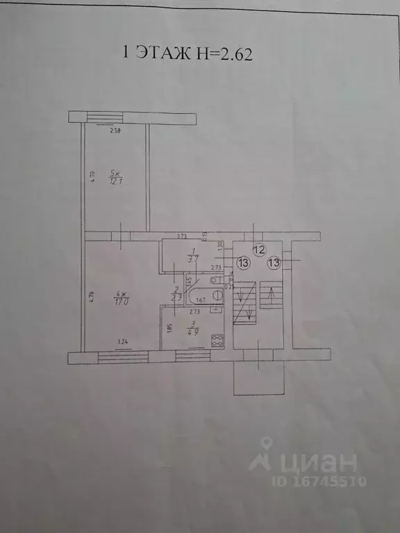 2-к кв. Калининградская область, Гвардейский муниципальный округ, пос. ... - Фото 2
