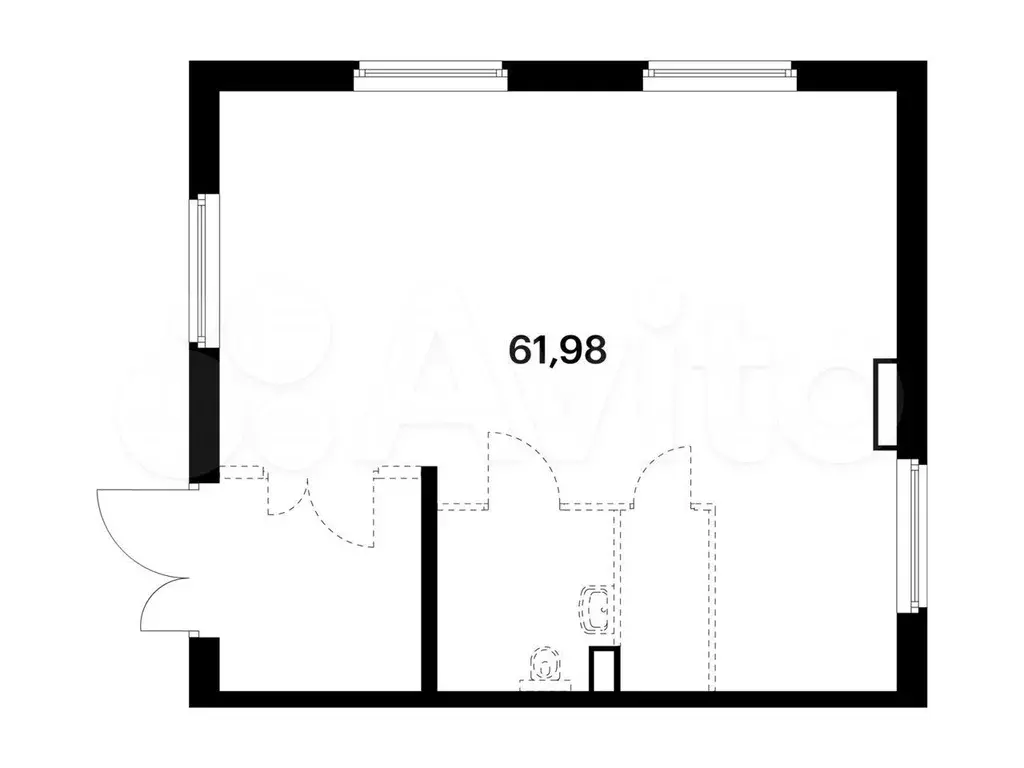 Продам помещение свободного назначения, 61.98 м - Фото 0