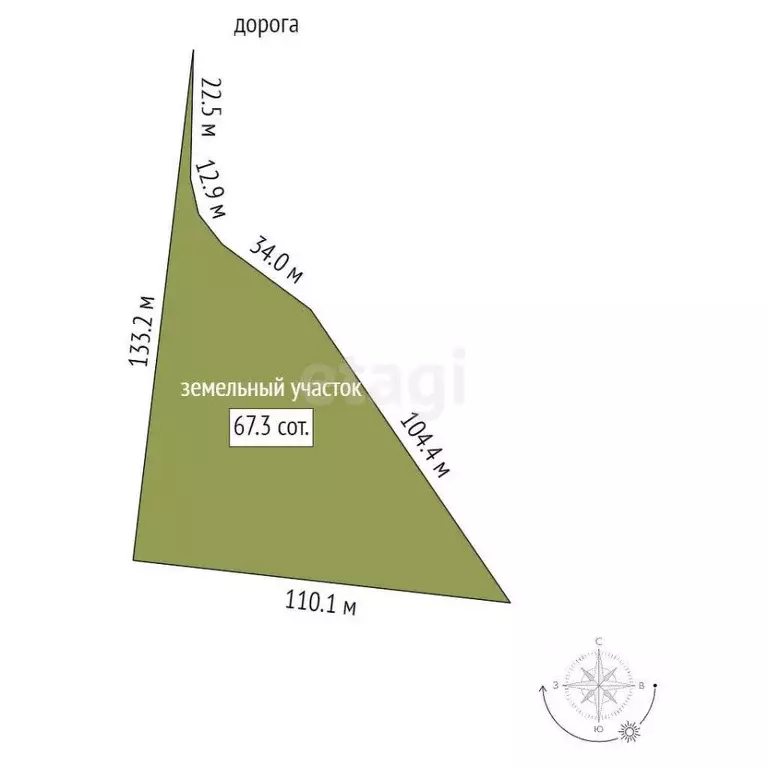 Участок в Калининградская область, Зеленоградск ул. Задорная (67.3 ... - Фото 2