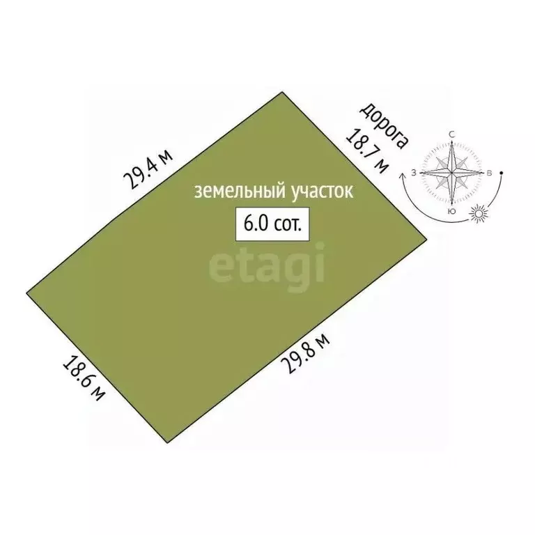 Участок в Ростовская область, Аксайский район, Ольгинское с/пос, ... - Фото 2