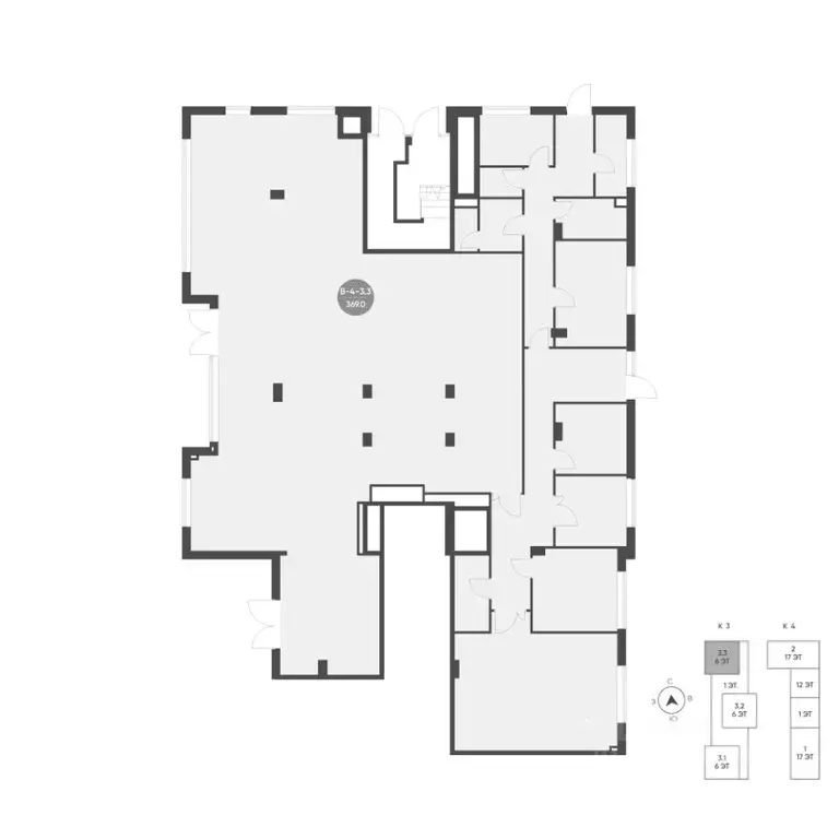 Помещение свободного назначения в Москва наб. Марка Шагала, 11к1 (396 ... - Фото 1