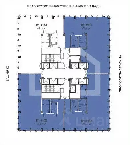 Помещение свободного назначения в Москва Старокалужское ш., 64АС2 (299 ... - Фото 2