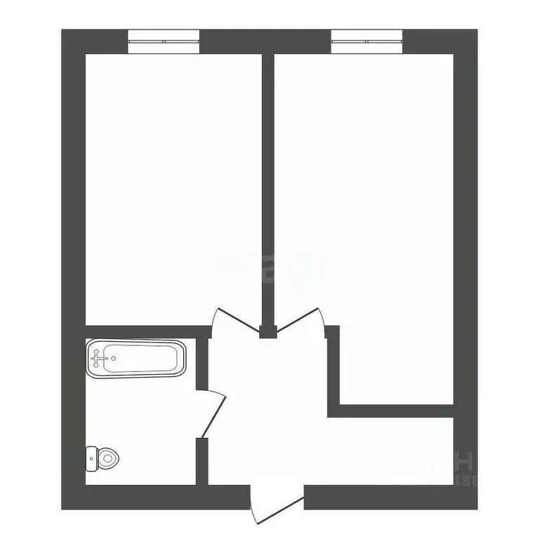 1-к кв. Амурская область, Благовещенск ул. Шевченко, 86 (39.3 м) - Фото 1