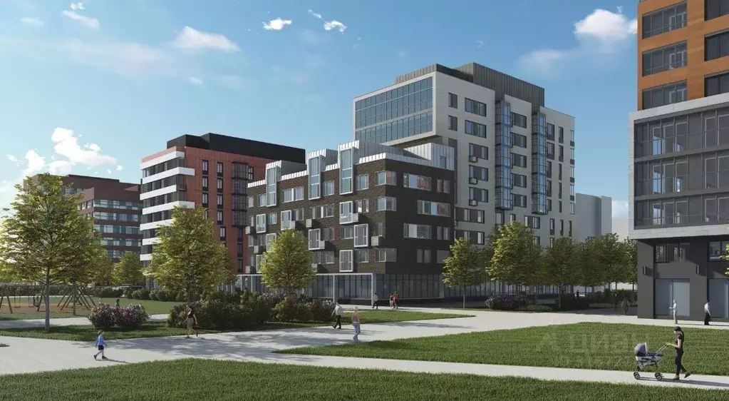 1-к кв. Калужская область, Обнинск 51А мкр, Парковый Центр жилой ... - Фото 2