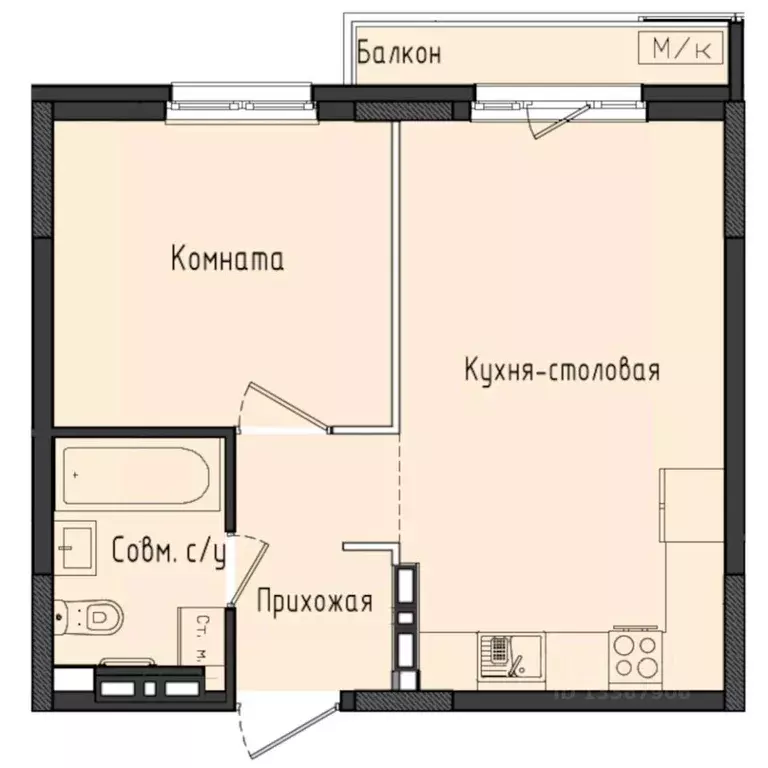 1-к кв. Удмуртия, Завьяловский район, с. Первомайский Город ... - Фото 1