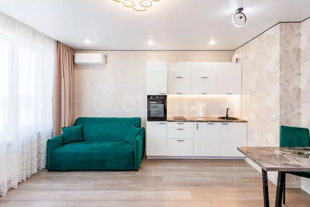 Студия Тюменская область, Тюмень ул. Эльвиры Федоровой, 1 (28.5 м) - Фото 1