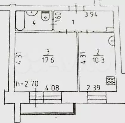 1-к. квартира, 38 м, 3/9 эт. - Фото 0