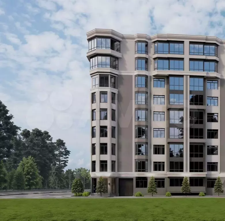 1-к. квартира, 43 м, 6/9 эт. - Фото 1
