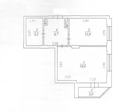 1-к кв. Новосибирская область, Новосибирск ул. Фрунзе, 49/1 (43.4 м) - Фото 1