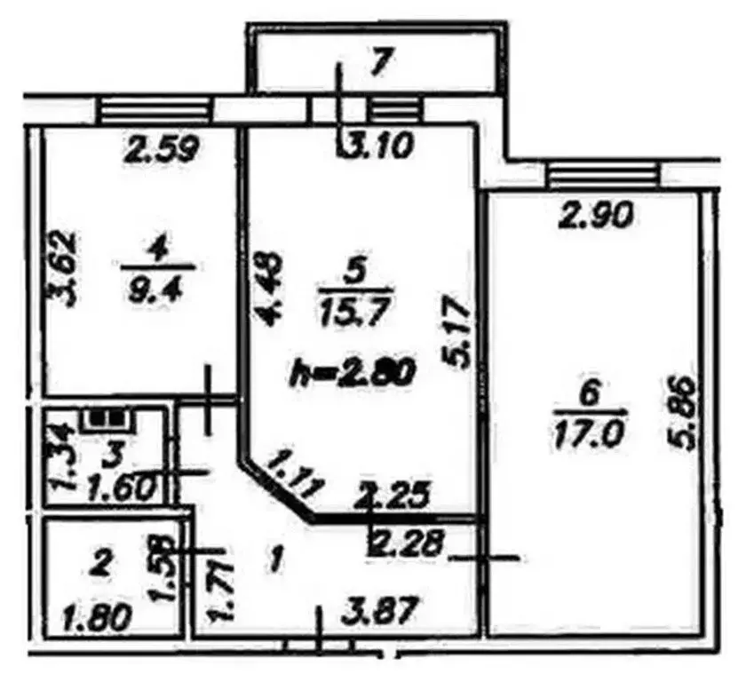 2-комнатная квартира: Маркова, Медовая улица, 3 (54.6 м) - Фото 0