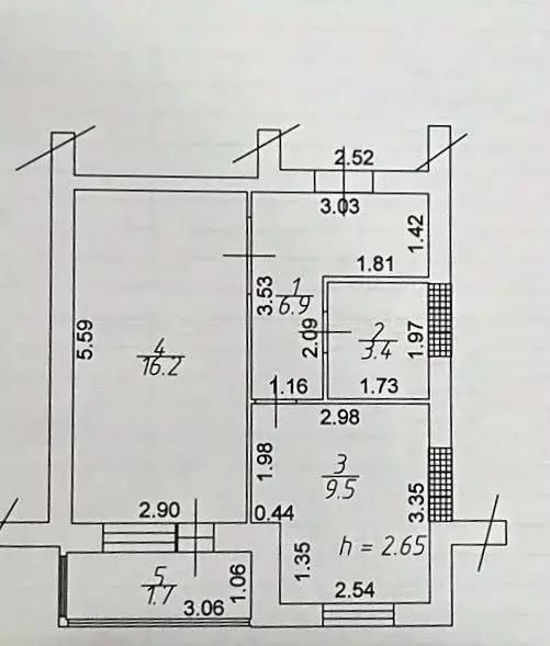 1-к кв. Татарстан, Лаишевский район, с. Габишево ул. Северная, 4 (36.0 ... - Фото 2
