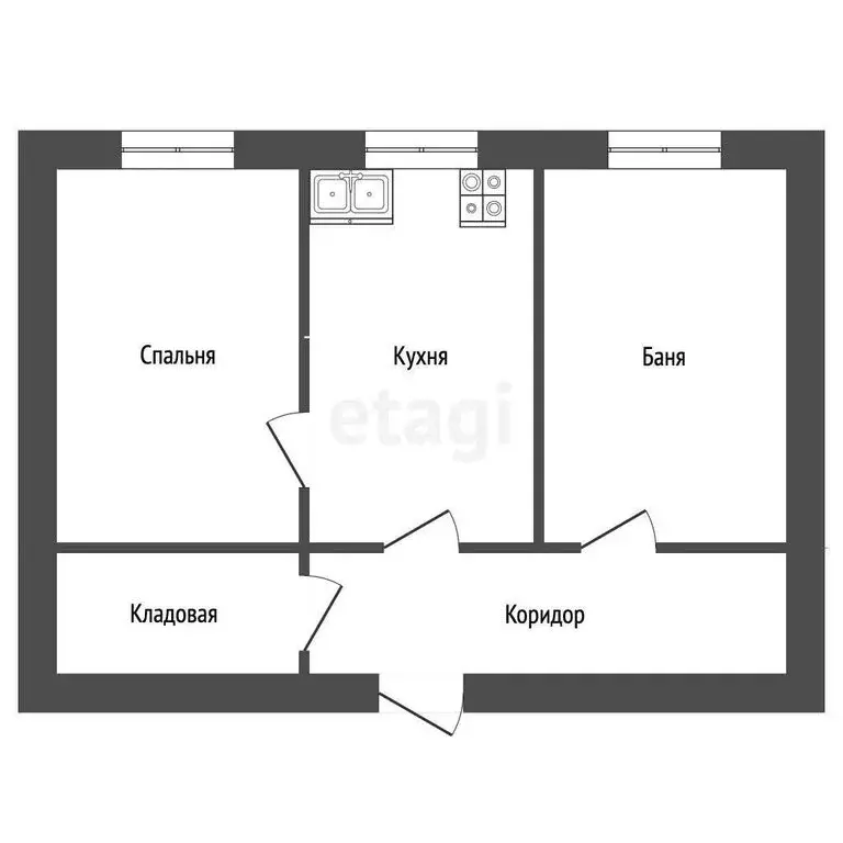Дом в деревня Цибино, территория Цибино-3 (50 м) - Фото 0