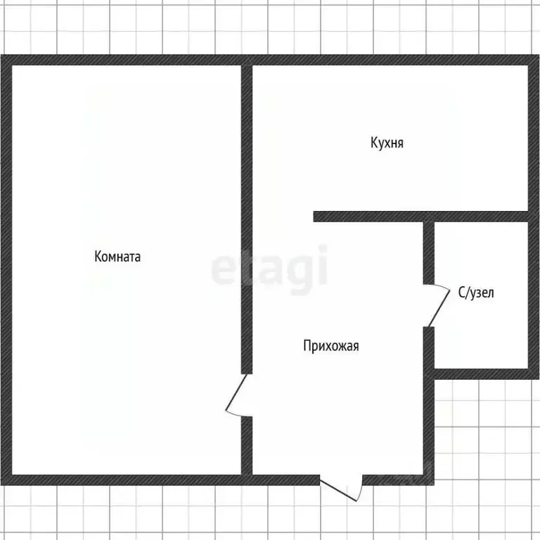 1-к кв. Курская область, Курск Студенческая ул., 12 (40.5 м) - Фото 1