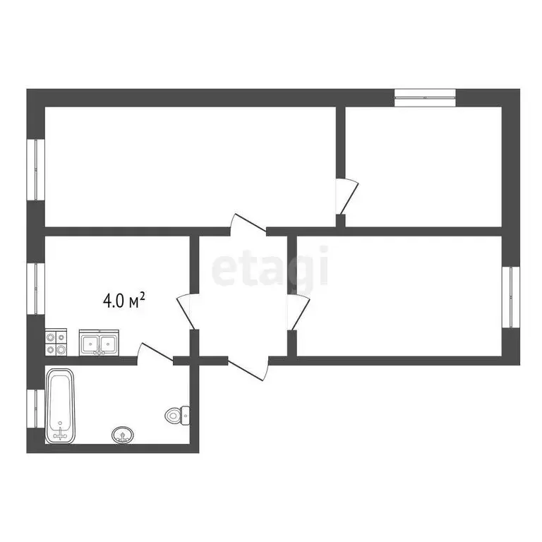 3-комнатная квартира: Муром, улица Кирова, 3 (54.3 м) - Фото 0
