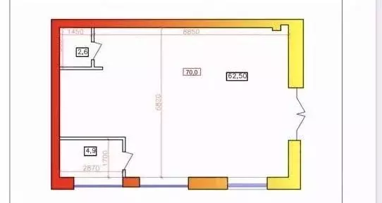 Офис в Северная Осетия, Владикавказ ул. Хадарцева, 29Бк4 (70 м) - Фото 2