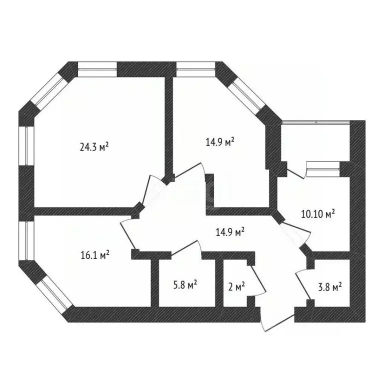 3-к кв. Нижегородская область, Бор ул. Ленина, 161к2 (96.6 м) - Фото 1