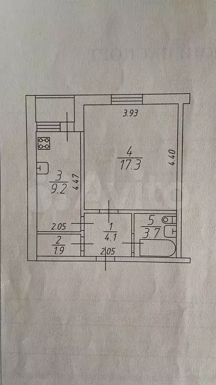 1-к. квартира, 36,6 м, 3/9 эт. - Фото 0