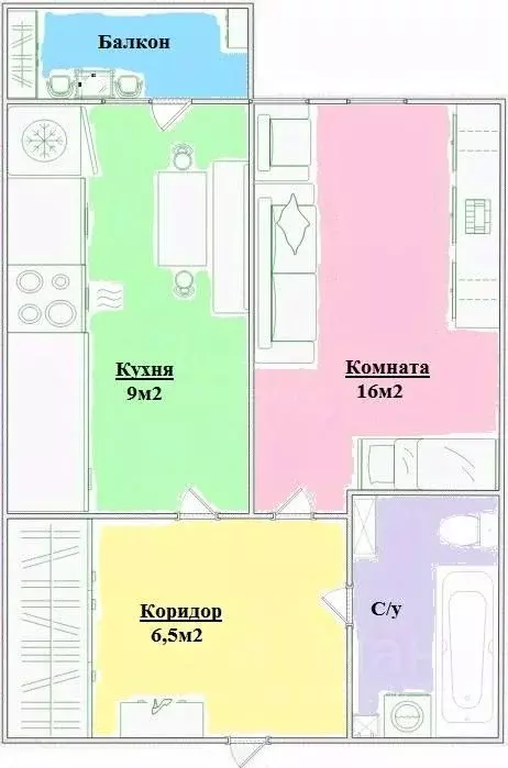 1-к кв. Московская область, Люберцы городской округ, Жилино-1 пгт, 1-й ... - Фото 1