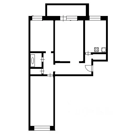 3-к кв. Новосибирская область, Новосибирск ул. Тюленина, 15/2 (68.0 м) - Фото 1