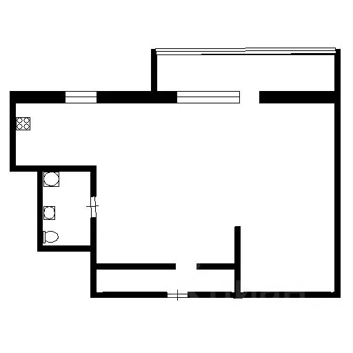 1-к кв. Челябинская область, Челябинск ул. Калмыкова, 27 (31.2 м) - Фото 1