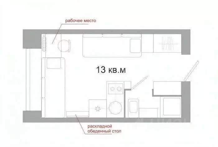 Студия Татарстан, Казань Октябрьская ул., 15 (14.0 м) - Фото 2