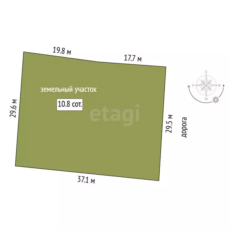 Участок в Тюмень, СНТ Факел, 7-я линия (11 м) - Фото 1