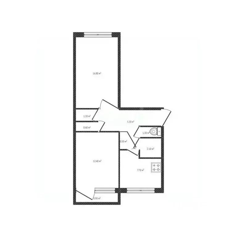 2-к кв. Брянская область, Брянский район, Свенское с/пос, пос. Свень ... - Фото 2