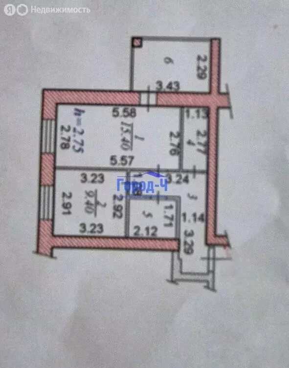 1-комнатная квартира: Чебоксары, улица Фёдора Гладкова, 30 (42.7 м) - Фото 1