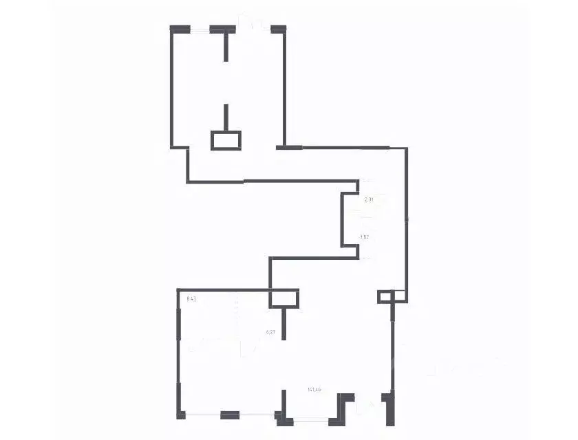 Помещение свободного назначения в Москва Тропарево Парк мк, к2.2 (162 ... - Фото 1