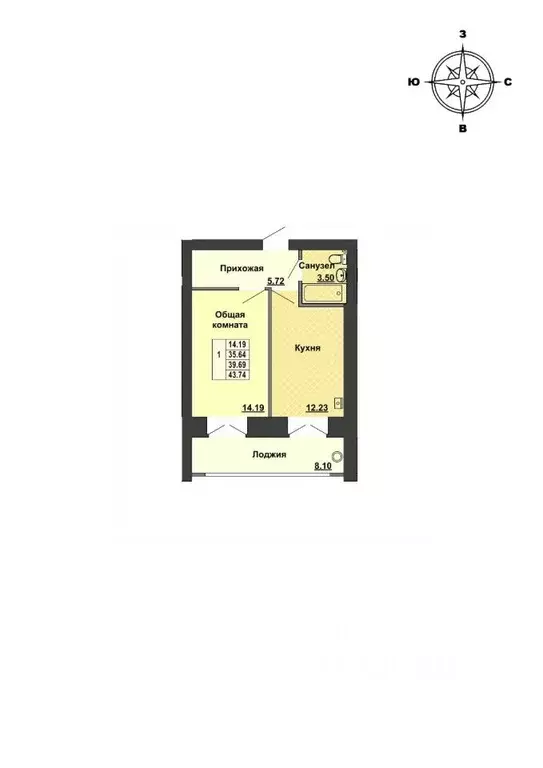 1-к кв. Марий Эл, Медведевский район, Руэмское с/пос, пос. Руэм ул. ... - Фото 1