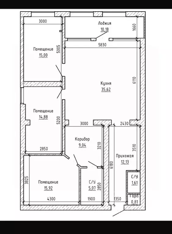 3-к кв. Кабардино-Балкария, Нальчик ул. Ватутина (119.9 м) - Фото 2