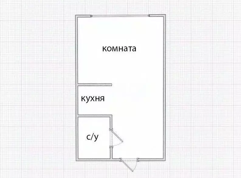 Студия Приморский край, Владивосток Сахалинская ул., 58 (23.7 м) - Фото 1