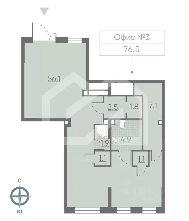 Торговая площадь в Москва Производственная ул., 19Ак2 (77 м) - Фото 2