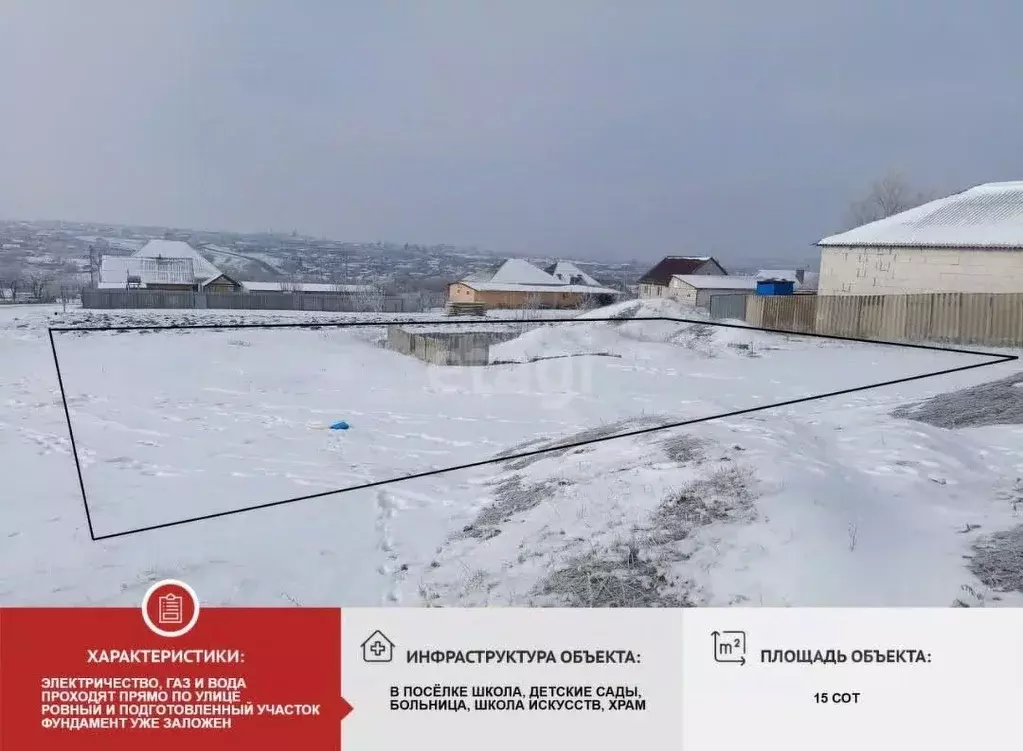 Участок в Белгородская область, Вейделевка рп ул. Маршала Жукова (15.0 ... - Фото 1