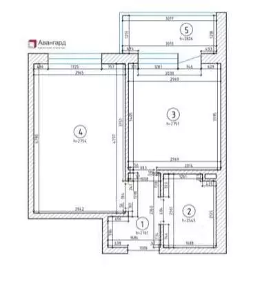 1-к кв. Санкт-Петербург ул. Владимира Пчелинцева, 4 (31.3 м) - Фото 2