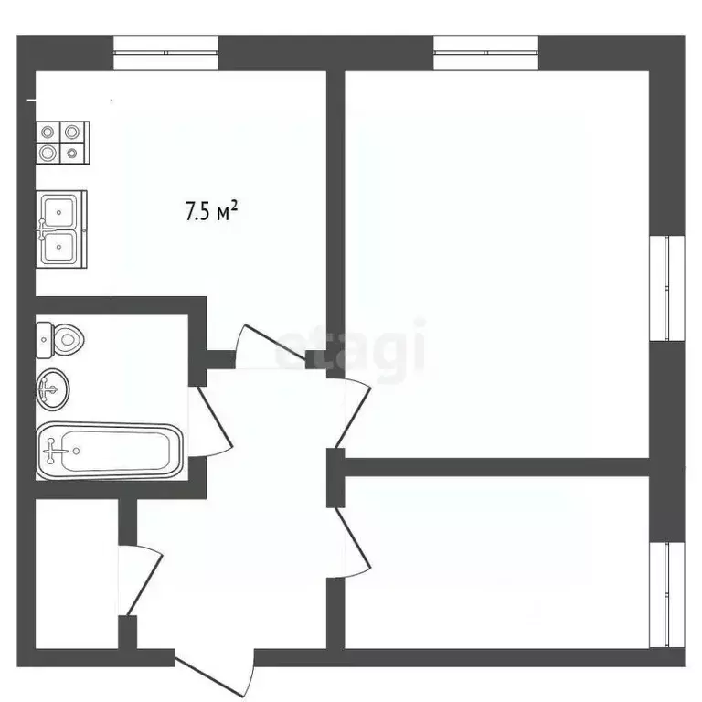 2-к кв. Ярославская область, Ярославль ул. Чехова, 14 (59.6 м) - Фото 2