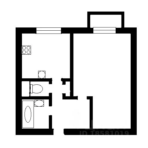 1-к кв. Санкт-Петербург ул. Типанова, 16 (40.5 м) - Фото 2