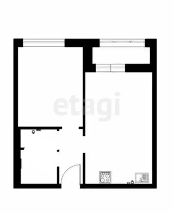 2-комнатная квартира: Тула, Рязанская улица, 17 (43.7 м) - Фото 1