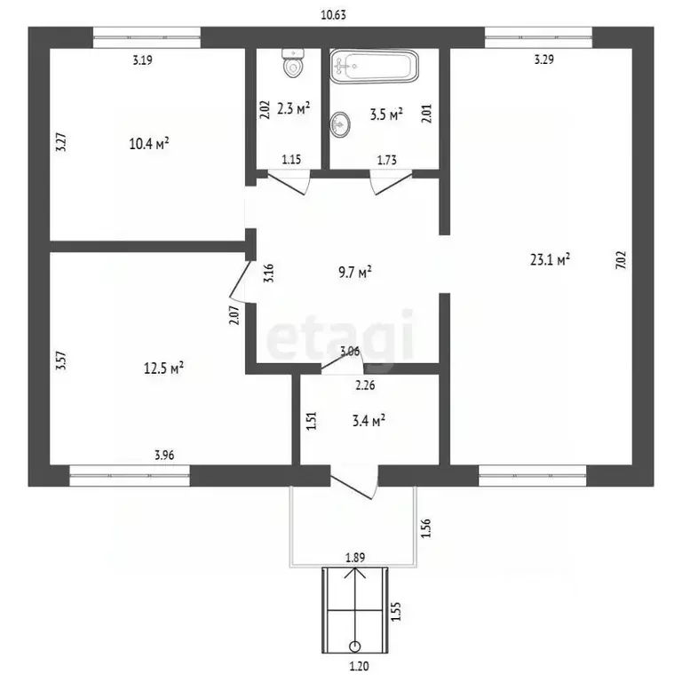 Таунхаус в Тюменская область, Тюменский муниципальный округ, д. ... - Фото 2