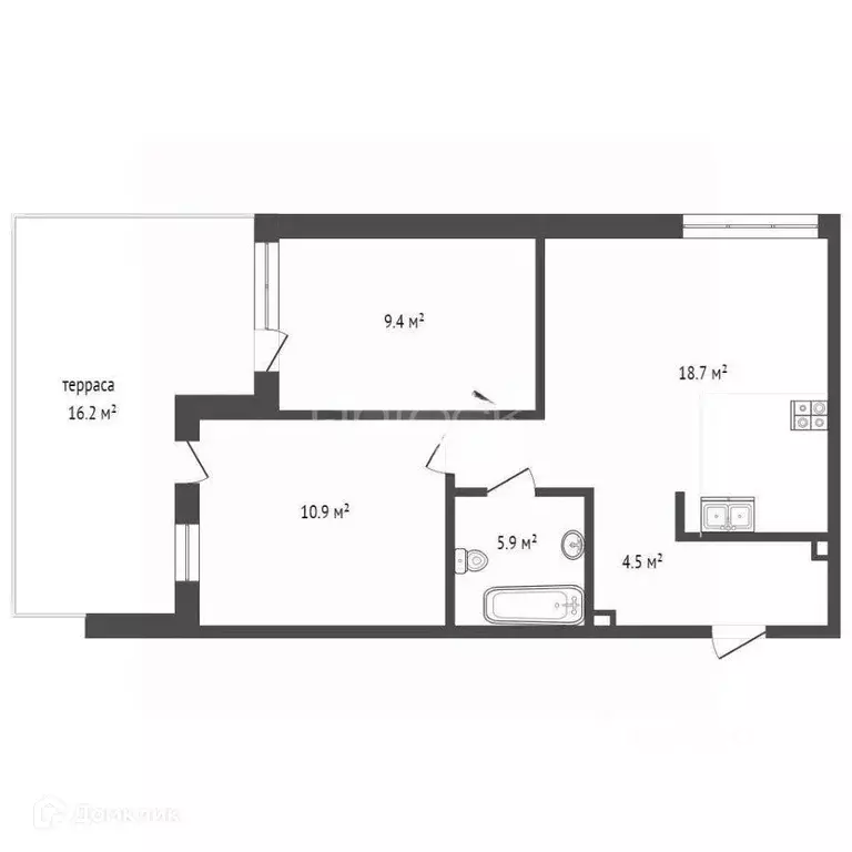 Продаётся 2-к квартира, 47.4 м - Фото 1