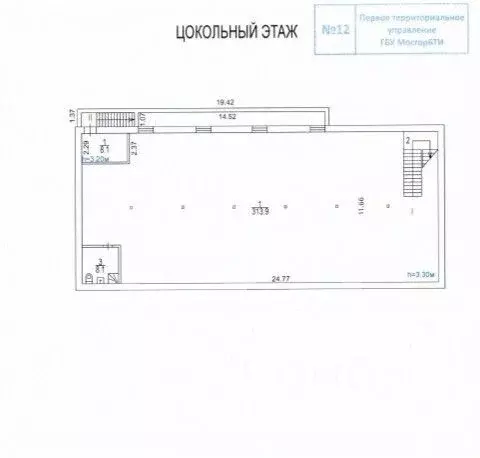 Торговая площадь в Москва 1-я Миусская ул., 20С1 (314 м) - Фото 2