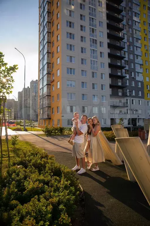 1-к. квартира, 50,6 м, 2/19 эт. - Фото 1