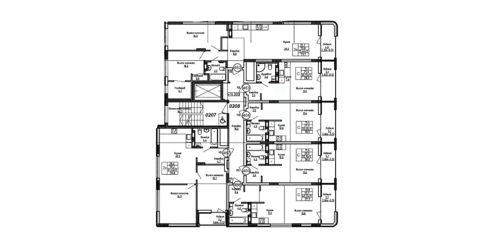 2-к кв. Калининградская область, Калининград Теодор Кроне жилой ... - Фото 2