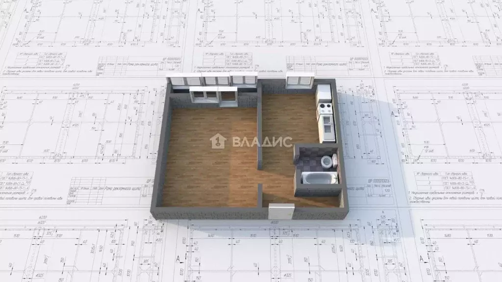 1-к кв. Иркутская область, Ангарск 32-й мкр, 19/3 (37.5 м) - Фото 2