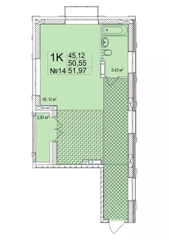 1-к кв. Нижегородская область, Нижний Новгород Ильинская ул., 121 ... - Фото 1
