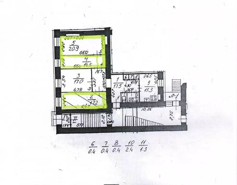 Комната Санкт-Петербург наб. Лейтенанта Шмидта, 13 (52.6 м) - Фото 2