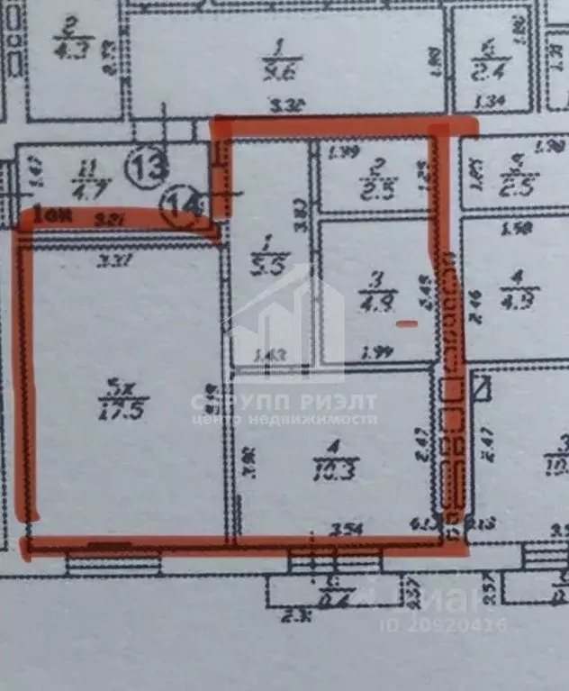 1-к кв. Калининградская область, Гурьевский муниципальный округ, пос. ... - Фото 1