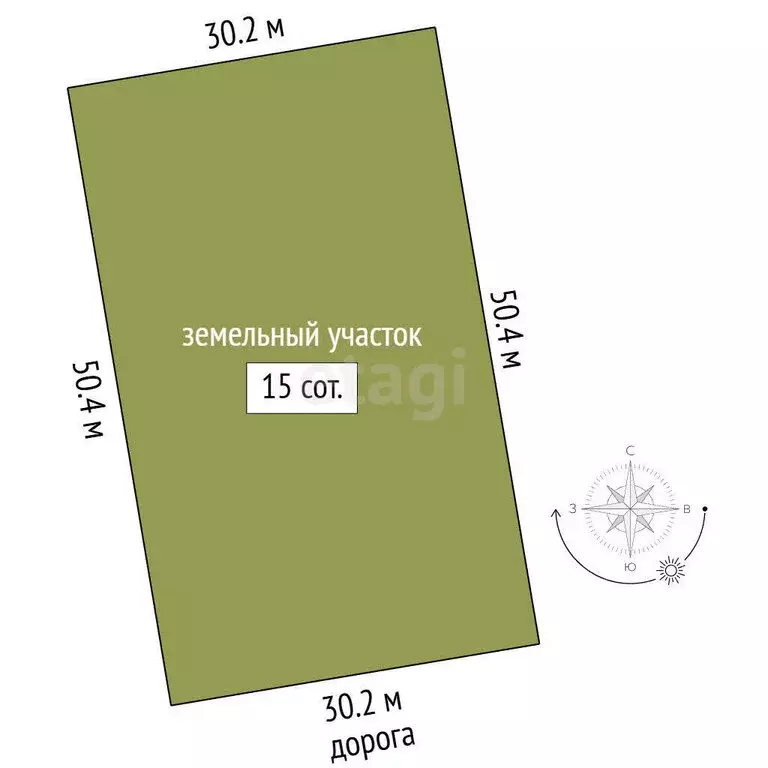 Участок в Миасский городской округ, село Черновское, Боровая улица (15 ... - Фото 0